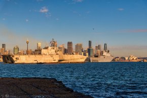 AP-2023-07-18-100433 - USS Canberra HMAS Canberra harbour entry.jpg