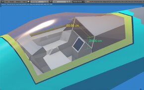 AMCA. blender, 12 aug'26, notional cockpit outline, Object mode, Rendered view, right side rea...jpg