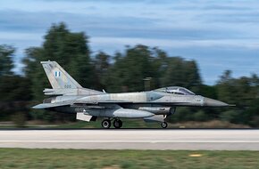 Hellenic Republic Air Force F-16 takes off