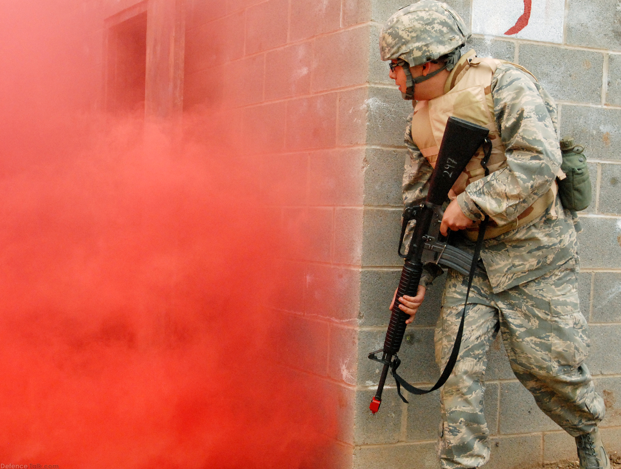 Air Force Cadet during Training Exercise