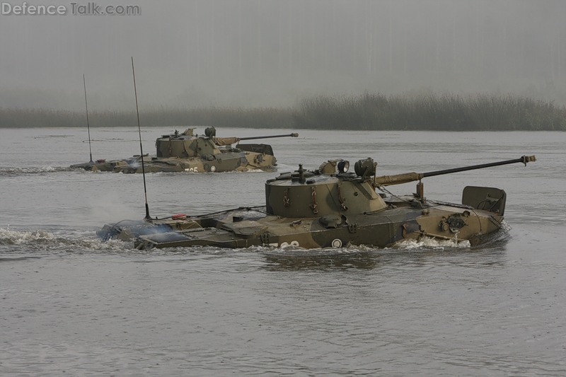 BMD-2 lake crossing