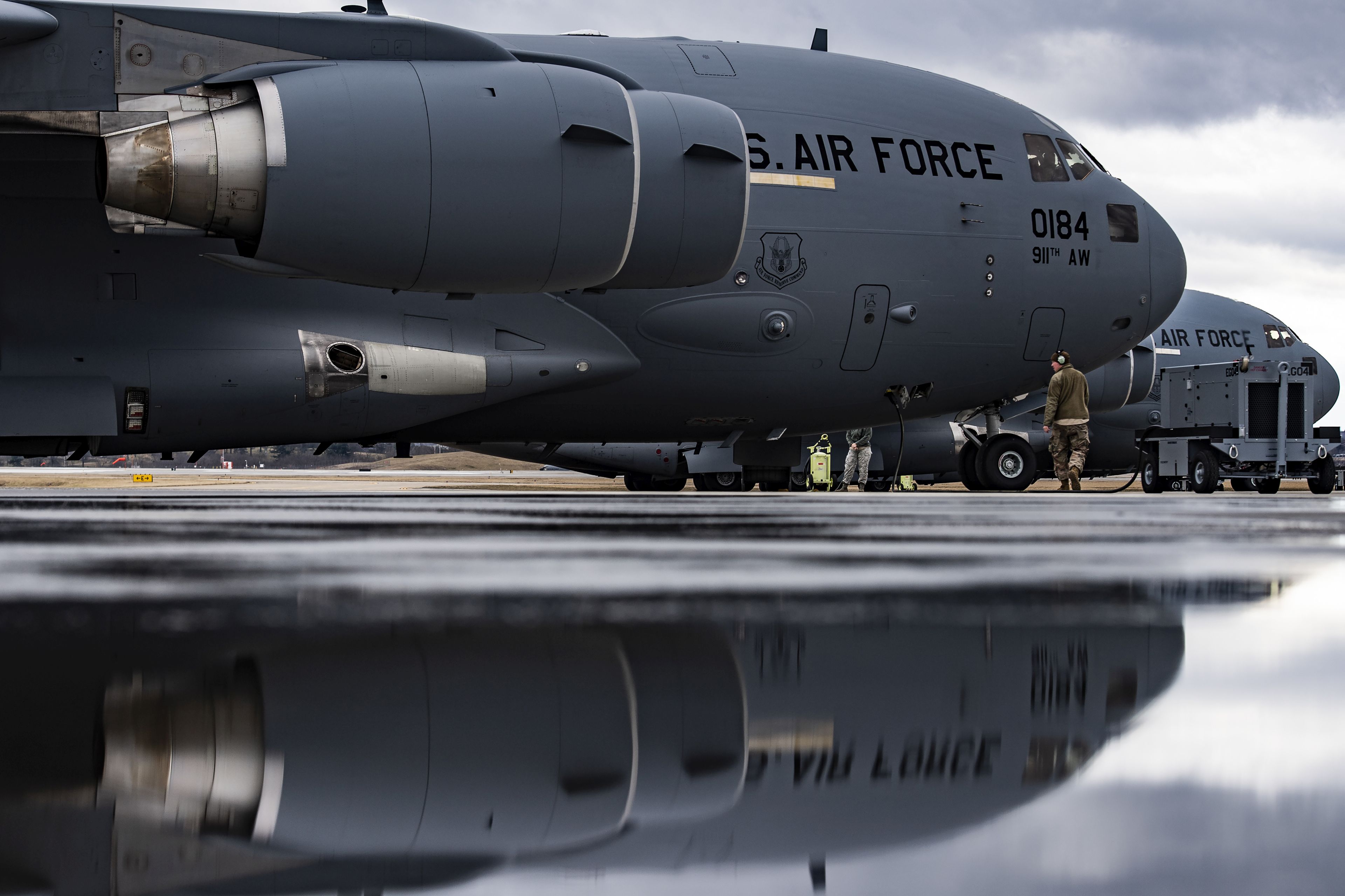 C-17 Globemaster III pre-flight inspection