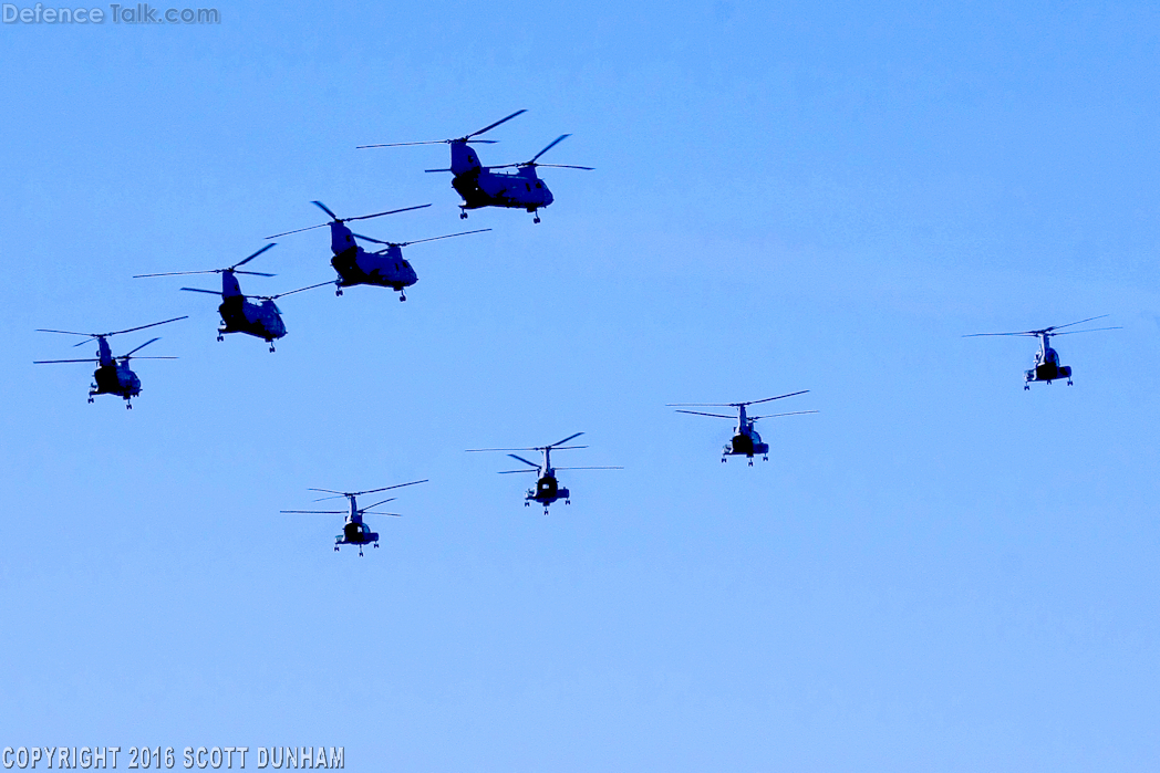 USMC CH-46 Sea Knight Helicopter