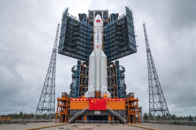 China's Long March-5B Carrier Rocket Arrives At Launch Site | DefenceTalk